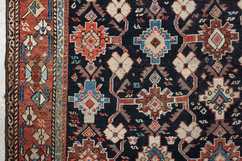 Antique Karabagh Runner Rug (4' x 9')